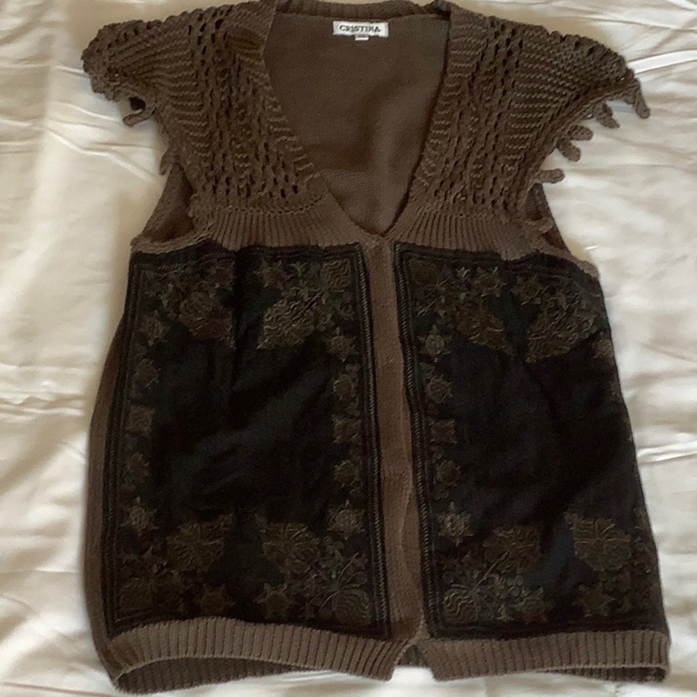 Vest olive green